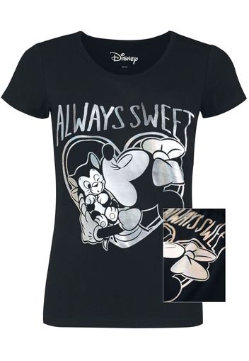 Minnie & Topolino - Minnie Mouse - T-Shirt - Donna - nero