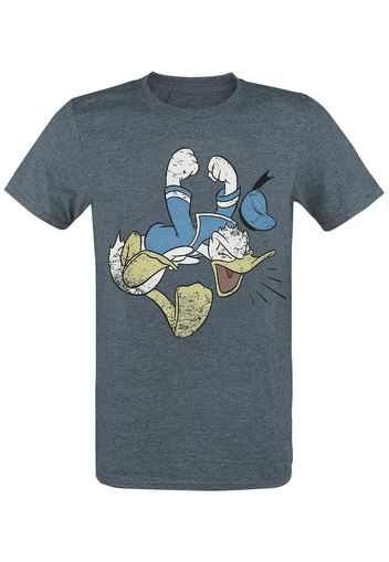 Minnie & Topolino - Donald Duck - Angry Duck - T-Shirt - Uomo - blu scuro screziato