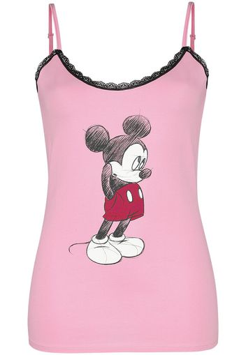 Minnie & Topolino - Minnie Mouse - Top - Donna - rosa pallido