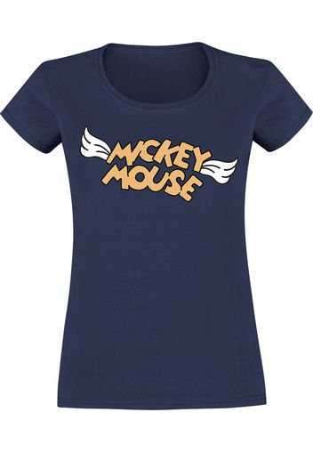 Minnie & Topolino - Wings - T-Shirt - Donna - blu