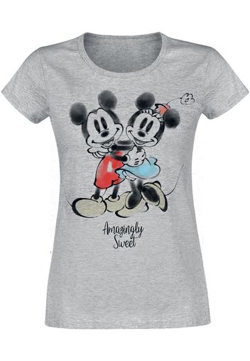 Minnie & Topolino - Amazingly Sweet - T-Shirt - Donna - grigio sport