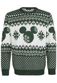 Minnie & Topolino - Mickey - Christmas jumper - Uomo - verde bianco
