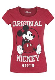 Minnie & Topolino - Original - T-Shirt - Donna - rosso screziato