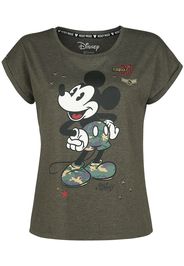 Minnie & Topolino - Military - T-Shirt - Donna - cachi