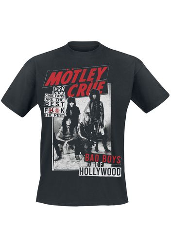 Mötley Crüe - Crue Fans Punk Hollywood - T-Shirt - Uomo - nero