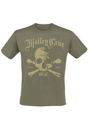 Mötley Crüe - Orbit Skull - T-Shirt - Uomo - cachi