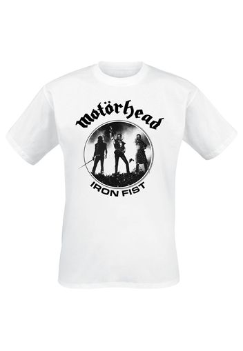 Motörhead - Live Photo Iron Fist - T-Shirt - Uomo - bianco