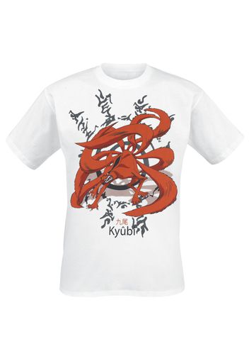 Naruto - Kyubi - T-Shirt - Uomo - bianco