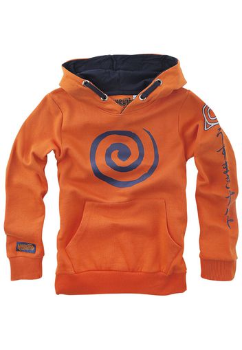 Naruto - Kids - Sign - Felpa con cappuccio - Unisex - arancione