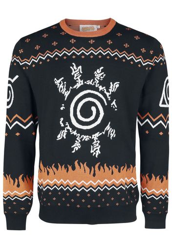 Naruto - Sign - Christmas jumper - Uomo - nero