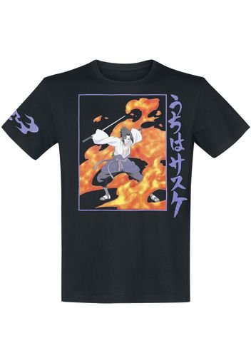 Naruto - Sasuke - Maglia Sportiva - Uomo - nero