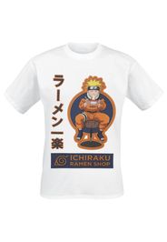 Naruto - Ichiraku Ramen Shop - T-Shirt - Uomo - bianco