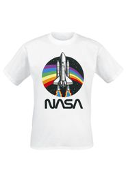 NASA - Rainbow - T-Shirt - Uomo - bianco