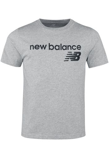 New Balance - NB CLASSIC CORE LOGO T-SHIRT - T-Shirt - Uomo - grigio