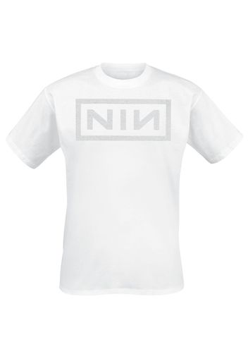 Nine Inch Nails - Classic Logo - T-Shirt - Uomo - bianco