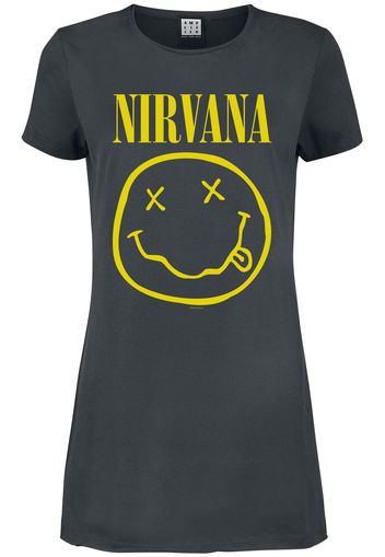 Nirvana - Amplified Collection - Smiley - Miniabito - Donna - carbone