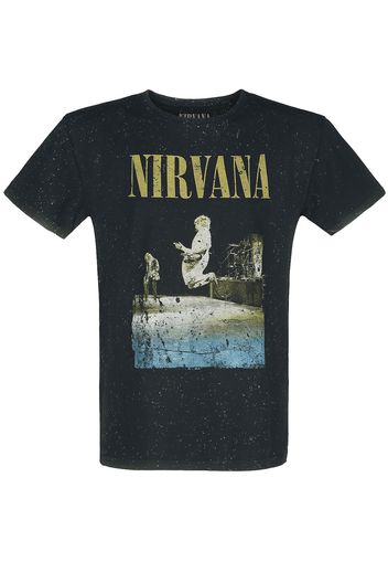 Nirvana - Stage Jump - T-Shirt - Uomo - nero