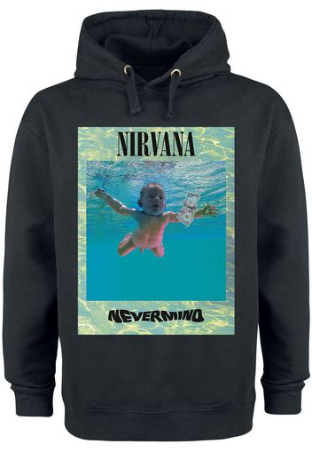 Nirvana - Ripple Overlay - Felpa con cappuccio - Uomo - nero