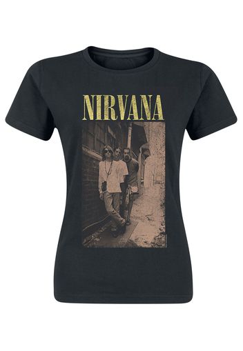 Nirvana - Alleyway - T-Shirt - Donna - nero