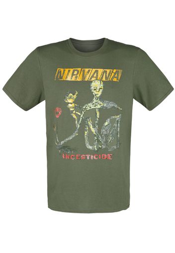 Nirvana - Reformant Incesticide - T-Shirt - Uomo - verde oliva