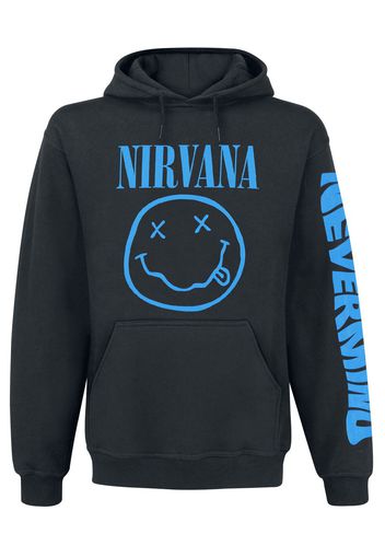 Nirvana - Nevermind Smile - Felpa con cappuccio - Uomo - nero