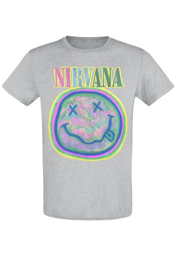 Nirvana - Waves - T-Shirt - Uomo - grigio chiaro