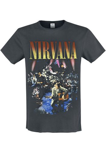 Nirvana - Amplified Collection - Unplugged In New York - T-Shirt - Uomo - carbone