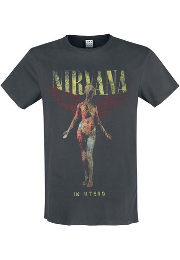 Nirvana - Amplified Collection - In Utero - T-Shirt - Uomo - carbone