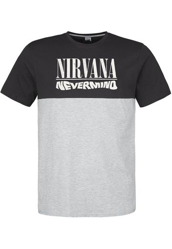 Nirvana - Amplified Collection - Nevermind - T-Shirt - Uomo - grigio carbone