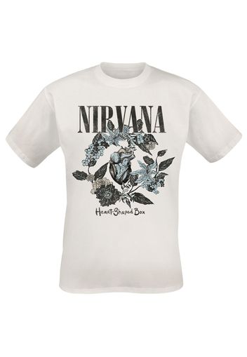 Nirvana - Heart Shape Box - T-Shirt - Uomo - bianco