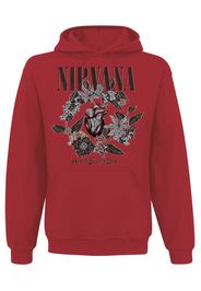 Nirvana - Heart Shaped Box - Felpa con cappuccio - Uomo - rosso
