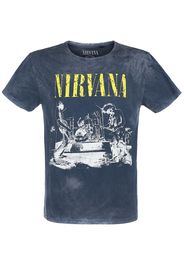 Nirvana - Stage - T-Shirt - Uomo - blu navy