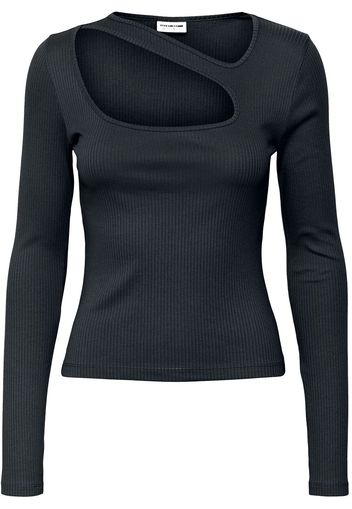 Noisy May - NMDRAKEY PRASI L/S TOP JRS - Maglia Maniche Lunghe - Donna - nero