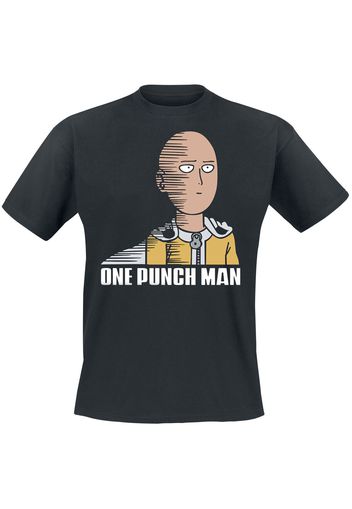 One Punch Man - Saitama Fun - T-Shirt - Uomo - nero