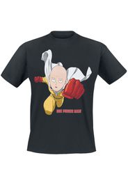 One Punch Man - Flying - T-Shirt - Uomo - nero