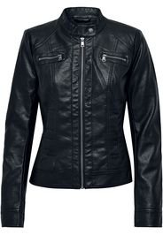 Only - Bandit Faux Leather Biker - Giacca in similpelle - Donna - nero