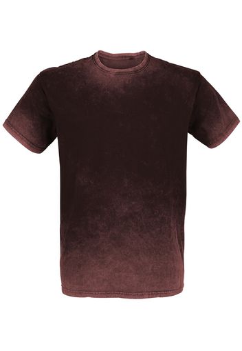 Outer Vision - Retro Stone - T-Shirt - Uomo - bordeaux