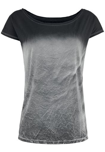 Outer Vision - Top Marylin - T-Shirt - Donna - grigio nero