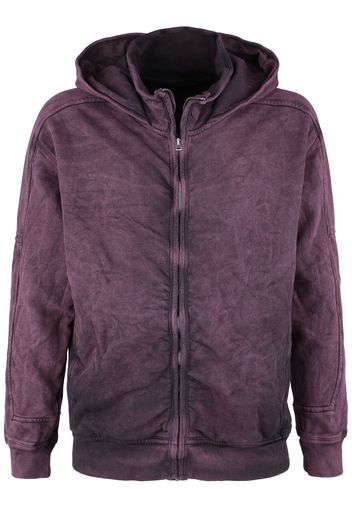 Outer Vision - Zip Hoodie Alp - Felpa jogging - Uomo - rosso vino