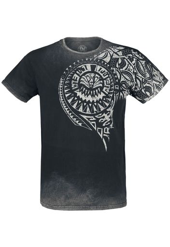 Outer Vision - Burned Tattoo - T-Shirt - Uomo - grigio