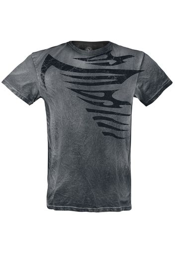 Outer Vision - Tiger Paws - T-Shirt - Uomo - nero
