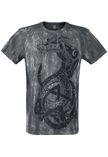 Outer Vision - Viking Warrior - T-Shirt - Uomo - grigio