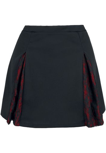 Outer Vision - Margarita Skirt - Minigonna - Donna - nero rosso