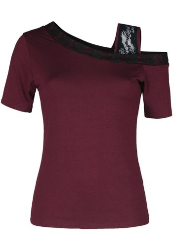 Outer Vision - Top Lorna - T-Shirt - Donna - nero