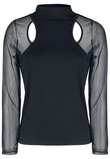 Outer Vision - Top Edimburg - Maglia a maniche lunghe - Donna - nero