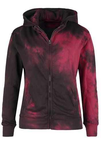 Outer Vision - Firenze Woman's Zip Hoodie - Felpa jogging - Donna - rosso nero