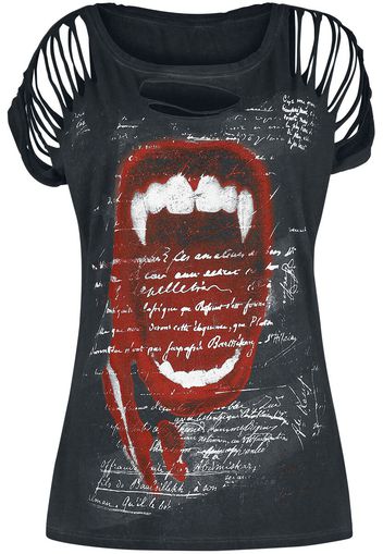 Outer Vision - Vampire Scream - T-Shirt - Donna - grigio