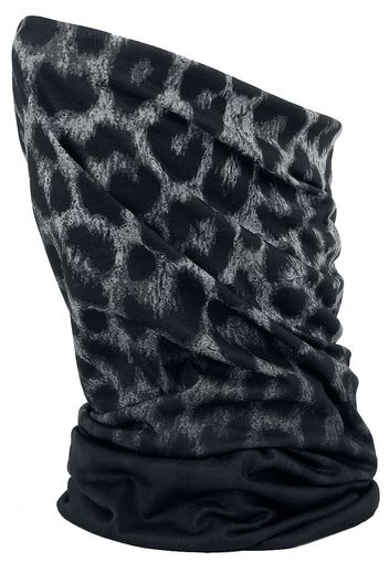 Outer Vision - Animal Print - Sciarpa ad anello - Donna - nero grigio