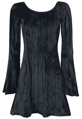 Outer Vision - Noci Black Velvet - Abito media lunghezza - Donna - nero