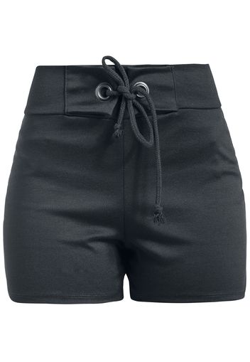 Outer Vision - Cloe High Waist Short - Hot Pants - Donna - nero